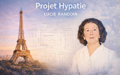 Projet Hypatie, Lucie Randouin gravée sur la Tour Eiffel